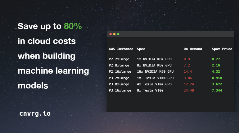 Save Up To 80% In Cloud Costs When Building Machine Learning Models with Spot Instances